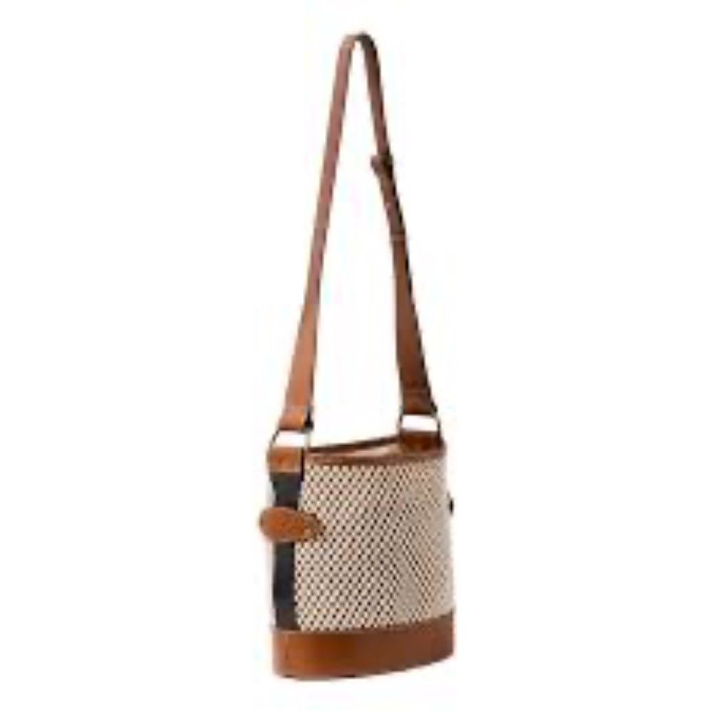Isabel Marant Bayia Crochet And Leather Bucket Bag